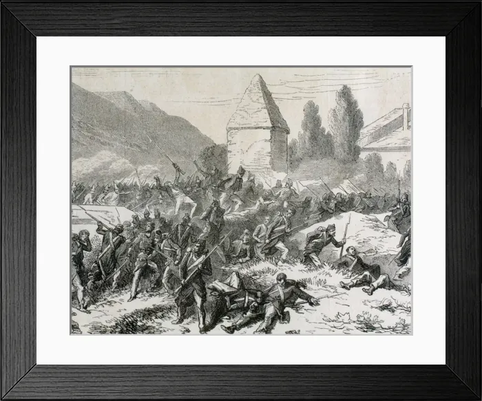Framed Print : Italian unification (1859-1924). Battle of Volturno (1860) Framed Print : Italian unification (1859-1924). Battle of Volturno (1860)