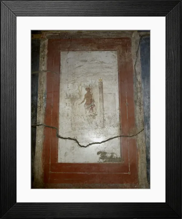 Framed Print : House of Lucio Ceio Secondo. Pompeian painting that decorate Framed Print : House of Lucio Ceio Secondo. Pompeian painting that decorate