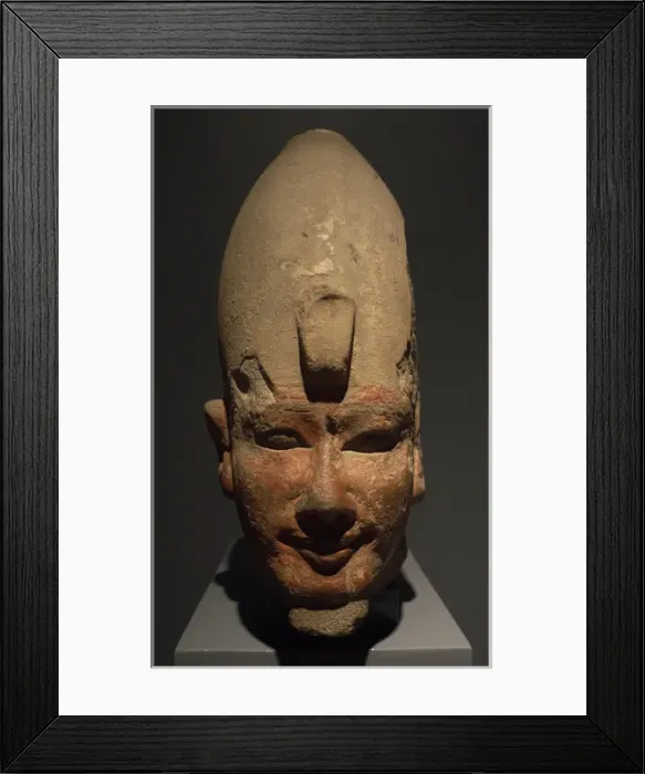 Framed Print : Colossal head of Amenhotep I, second pharaoh of the Eighteen Framed Print : Colossal head of Amenhotep I, second pharaoh of the Eighteen