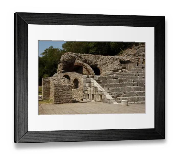 Framed Print : Albania. Butrint. Greek Theater. 3rd century B. C Framed Print : Albania. Butrint. Greek Theater. 3rd century B. C