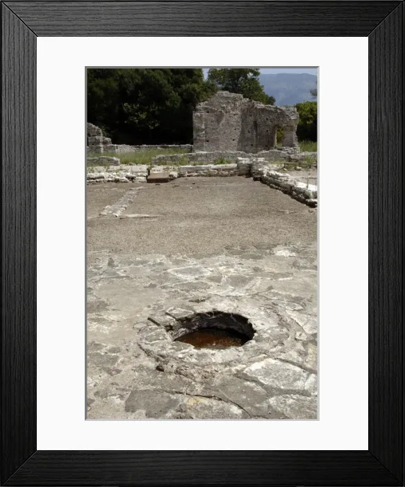 Framed Print : Albania. Butrint. Roman house changed into palace in the 5t Framed Print : Albania. Butrint. Roman house changed into palace in the 5t