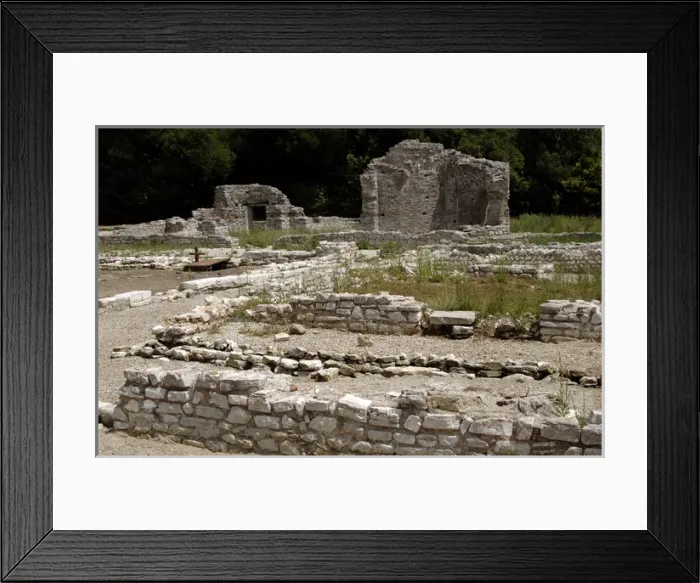 Framed Print : Albania. Butrint. Roman house changed into palace in the 5t