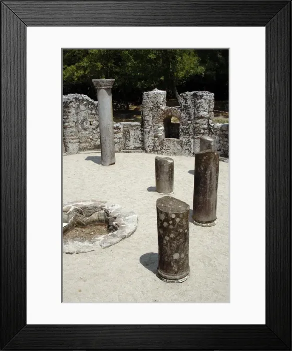 Framed Print : Early Christian art. Baptistery of the 6th century A. C. Butr Framed Print : Early Christian art. Baptistery of the 6th century A. C. Butr
