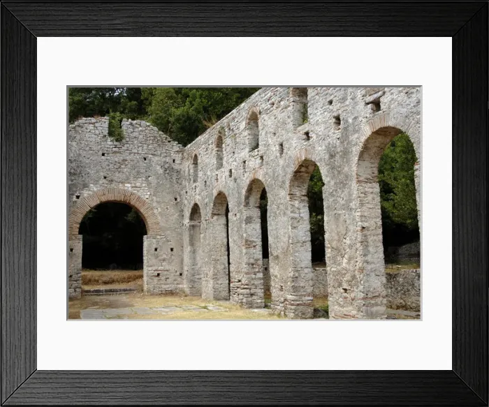 Framed Print : Early Christian art. Albania. Butrint. Great Basilica and th Framed Print : Early Christian art. Albania. Butrint. Great Basilica and th