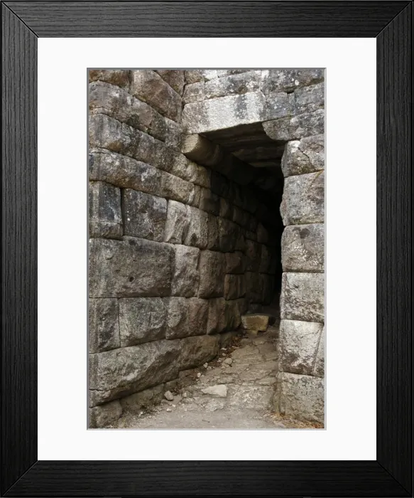 Framed Print : Albania. Butrint. Cyclopean walls of the ancient city. Lake Framed Print : Albania. Butrint. Cyclopean walls of the ancient city. Lake