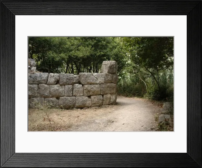 Framed Print : Albania. Butrint. Cyclopean walls of the ancient city Framed Print : Albania. Butrint. Cyclopean walls of the ancient city