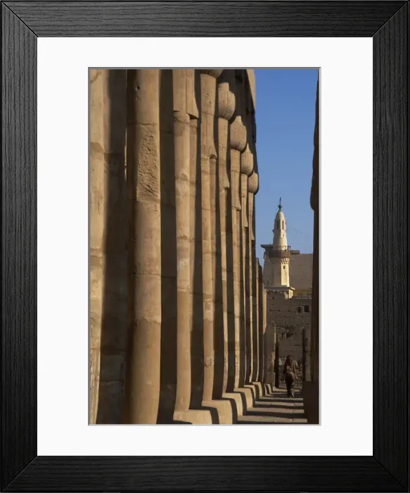 Framed Print : EGYPT. Luxor temple and the mosque of Abu El-Haggag Framed Print : EGYPT. Luxor temple and the mosque of Abu El-Haggag