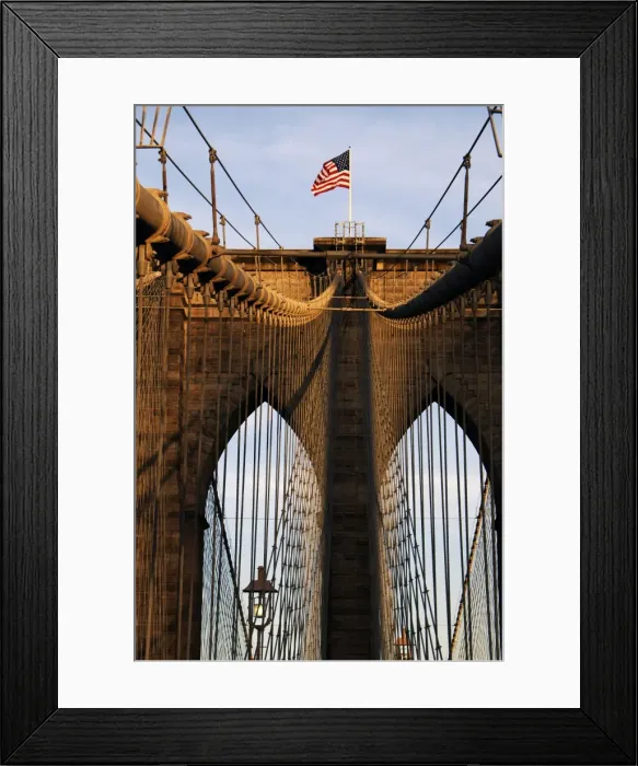 Framed Print : United States. New York. Brooklyn bridge Framed Print : United States. New York. Brooklyn bridge