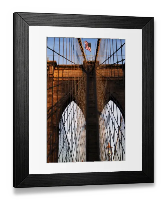 Framed Print : United States. New York. Brooklyn bridge Framed Print : United States. New York. Brooklyn bridge