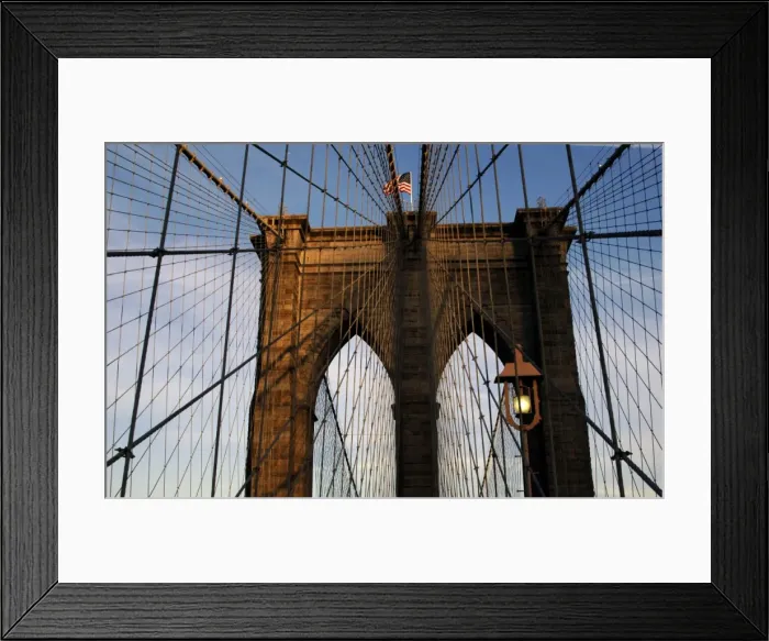 Framed Print : United States. New York. Brooklyn bridge Framed Print : United States. New York. Brooklyn bridge