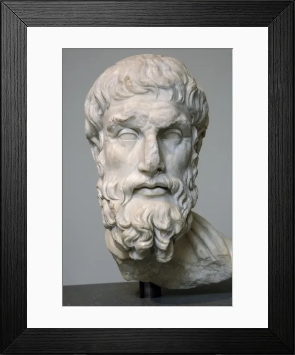 Framed Print : Epicurus (c. 341-270 B. C. ). Greek philosopher Framed Print : Epicurus (c. 341-270 B. C. ). Greek philosopher