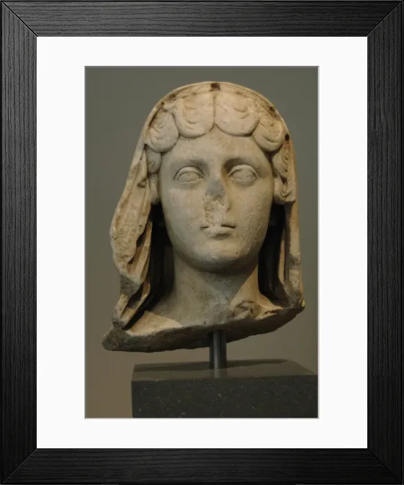 Framed Print : Faustina Minor or Faustina the Younger (125 / 130-175). Empres Framed Print : Faustina Minor or Faustina the Younger (125 / 130-175). Empres