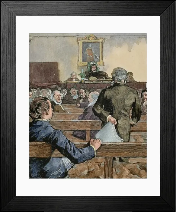 Framed Print : History of England. Meeting at the Royal Society of London Framed Print : History of England. Meeting at the Royal Society of London