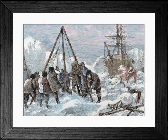 Framed Print : Nares, Sir George Strong (1831-1915). British naval officer Framed Print : Nares, Sir George Strong (1831-1915). British naval officer