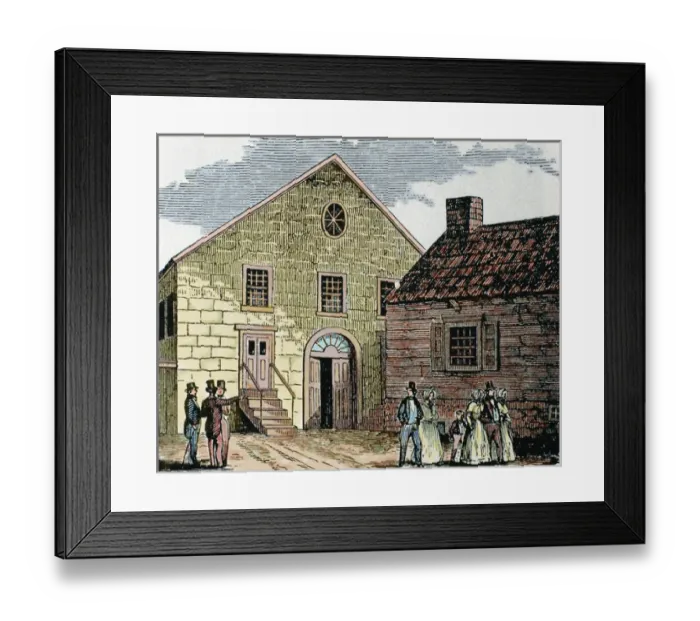 Framed Print : Saint Johns methodist Church. New York. United States. Nine Framed Print : Saint Johns methodist Church. New York. United States. Nine