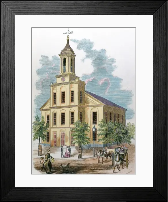 Framed Print : St. Charles church. Boston. Massachusetts. United States. N Framed Print : St. Charles church. Boston. Massachusetts. United States. N