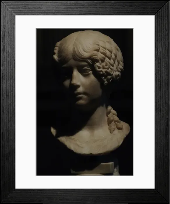 Framed Print : Minatia Polla. Marble bust Framed Print : Minatia Polla. Marble bust