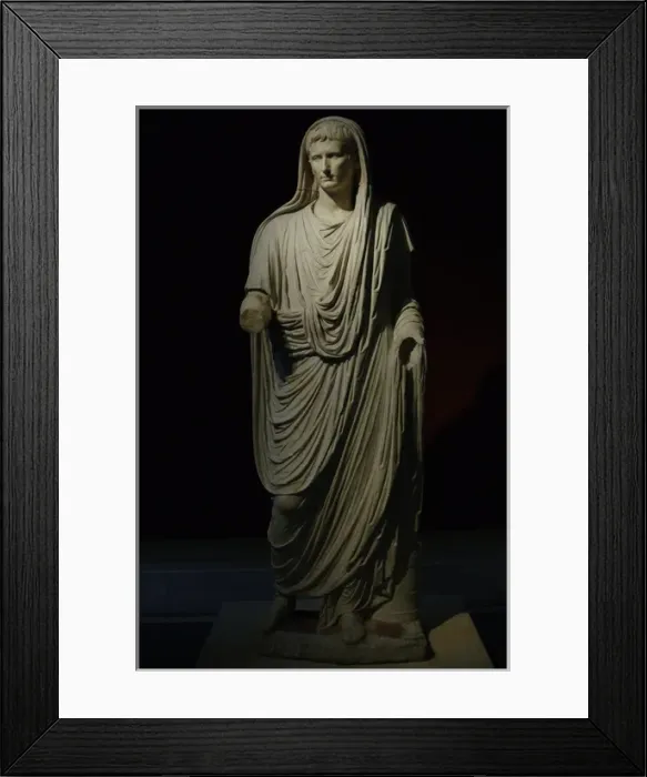 Framed Print : Augustus (61 B. C. -14 A. D) as Pontifex Maximus Framed Print : Augustus (61 B. C. -14 A. D) as Pontifex Maximus