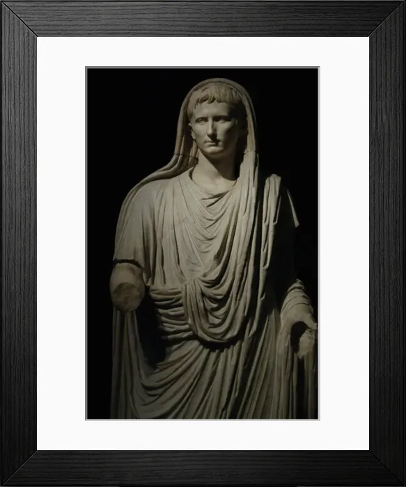 Framed Print : Augustus (61 B. C. -14 A. D) as Pontifex Maximus Framed Print : Augustus (61 B. C. -14 A. D) as Pontifex Maximus
