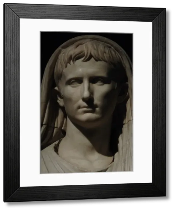 Framed Print : Augustus (61 B. C. -14 A. D) as Pontifex Maximus Framed Print : Augustus (61 B. C. -14 A. D) as Pontifex Maximus