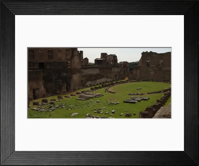 Framed Print : Hippodrome of Domitian. Palatine Hill. Rome. Italy Framed Print : Hippodrome of Domitian. Palatine Hill. Rome. Italy