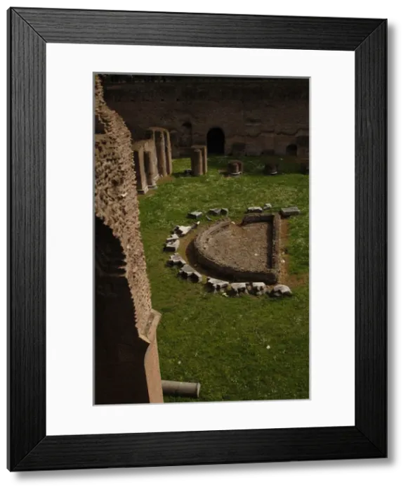 Framed Print : Hippodrome of Domitian. Palatine Hill. Rome. Italy Framed Print : Hippodrome of Domitian. Palatine Hill. Rome. Italy