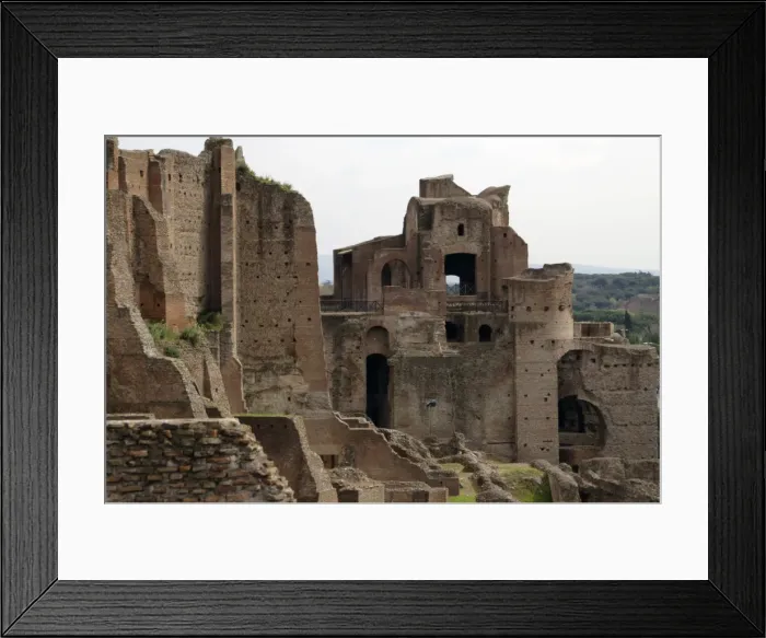 Framed Print : Ruins of some buildings on the Palatine Hill. Rome. Italy Framed Print : Ruins of some buildings on the Palatine Hill. Rome. Italy