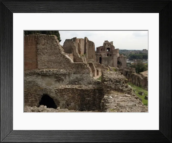 Framed Print : Ruins of some buildings on the Palatine Hill. Rome. Italy Framed Print : Ruins of some buildings on the Palatine Hill. Rome. Italy