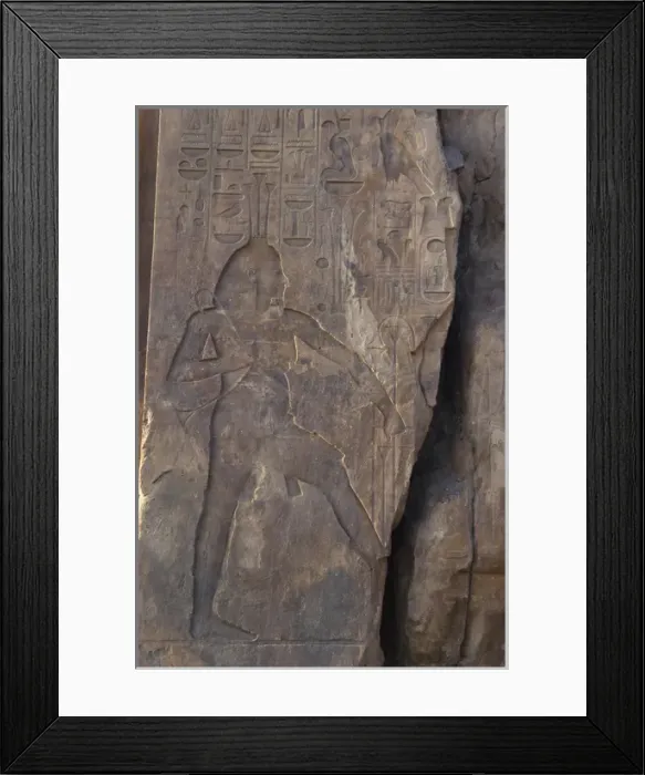 Framed Print : Relief depicting the union between Upper Egypt and Lower Eg Framed Print : Relief depicting the union between Upper Egypt and Lower Eg