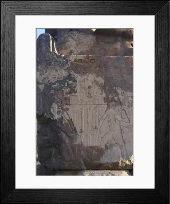Framed Print : Relief depicting the union between Upper Egypt and Lower Eg Framed Print : Relief depicting the union between Upper Egypt and Lower Eg