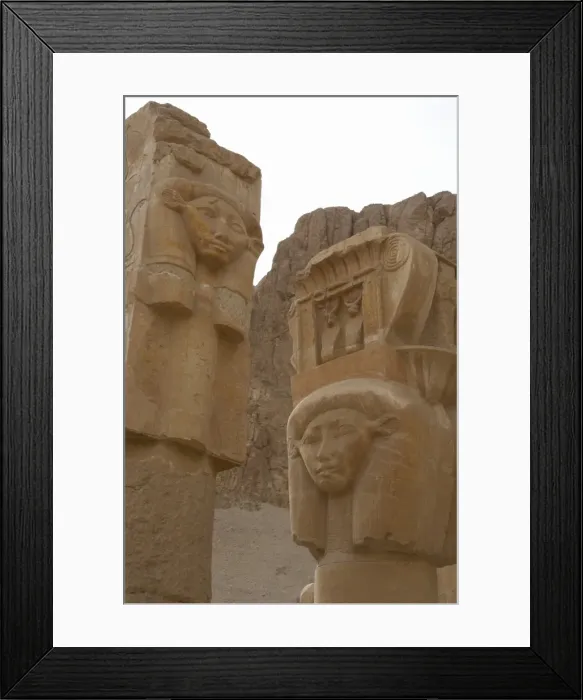 Framed Print : Hathor column pillar belonging to the Chapel of Hathor. Deir Framed Print : Hathor column pillar belonging to the Chapel of Hathor. Deir