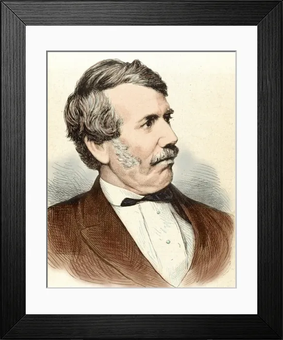 Framed Print : LIVINGSTONE, David (1813-1873). Scottish explorer Framed Print : LIVINGSTONE, David (1813-1873). Scottish explorer