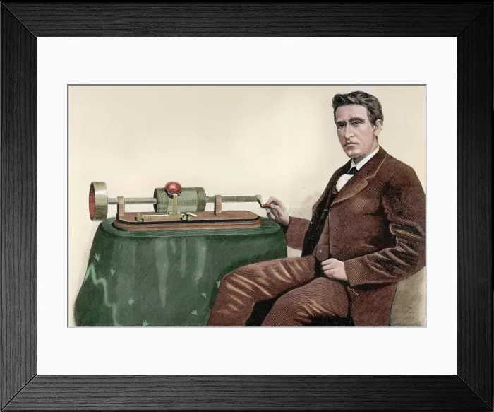 Framed Print : Edison, Thomas Alva (1847-1931). American Inventor Framed Print : Edison, Thomas Alva (1847-1931). American Inventor