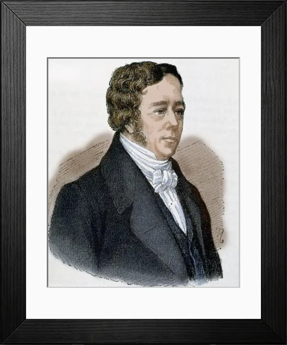 Framed Print : Oersted, Hans Christian (1777-1851). Danish physicist Framed Print : Oersted, Hans Christian (1777-1851). Danish physicist