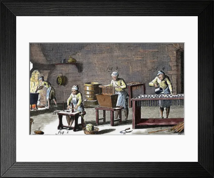 Framed Print : Workshop handmade candles Framed Print : Workshop handmade candles