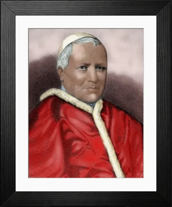 Framed Print : Pius IX (1792-1878). Italian pope Framed Print : Pius IX (1792-1878). Italian pope