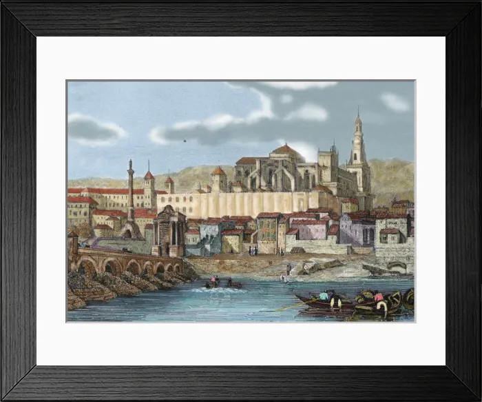 Framed Print : Spain. Andalusia. Co?rdoba. View of the city with the Mosque Framed Print : Spain. Andalusia. Co?rdoba. View of the city with the Mosque