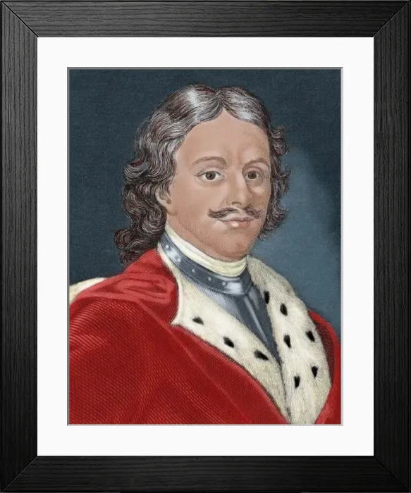 Framed Print : Peter I Alexeievitch the Great (1672-1725) Framed Print : Peter I Alexeievitch the Great (1672-1725)