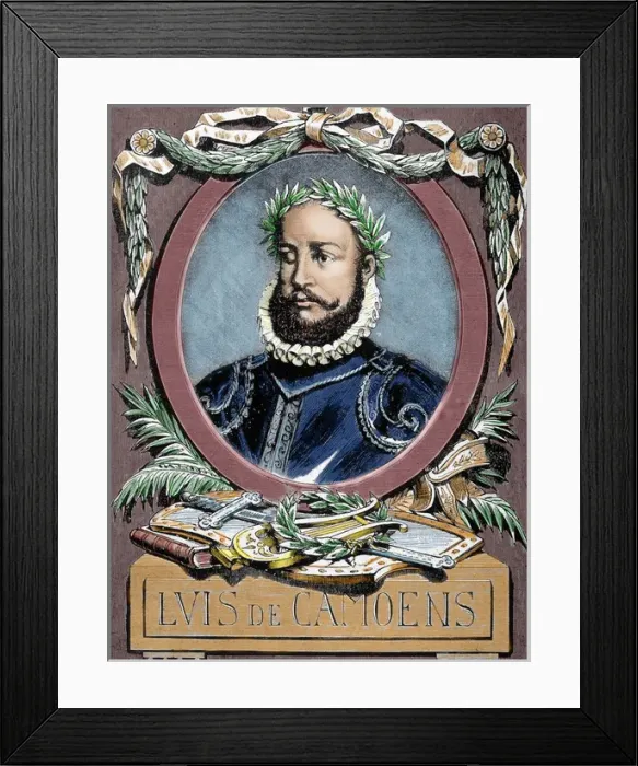 Framed Print : Camoes, Luis Vaz de (1524-1580). Portuguese poet Framed Print : Camoes, Luis Vaz de (1524-1580). Portuguese poet