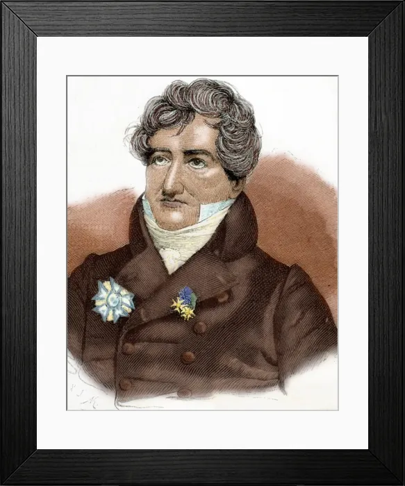 Framed Print : CUVIER, Georges (1769-1832). French naturalist. Engraving Framed Print : CUVIER, Georges (1769-1832). French naturalist. Engraving