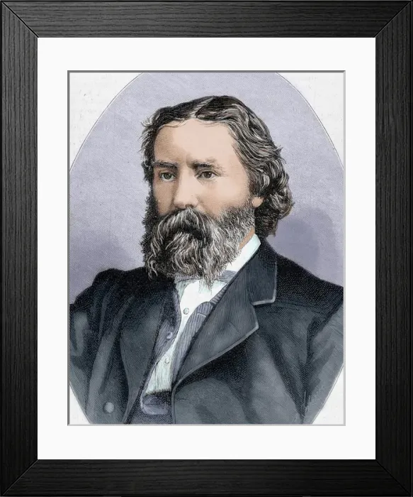 Framed Print : LOWELL, James (1819-1891). Poet, essayist and American diplo Framed Print : LOWELL, James (1819-1891). Poet, essayist and American diplo