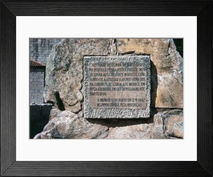 Framed Print : Oporto. Portugal. Liberation of Lisbon from the Arabs. Comme Framed Print : Oporto. Portugal. Liberation of Lisbon from the Arabs. Comme