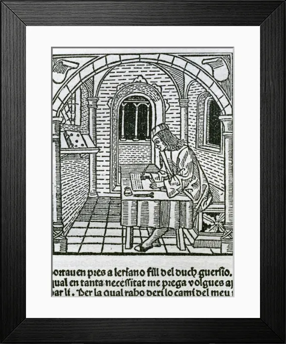 Framed Print : Spanish literature. Diego de San Pedro (ca. 1437-ca. 1498) Framed Print : Spanish literature. Diego de San Pedro (ca. 1437-ca. 1498)
