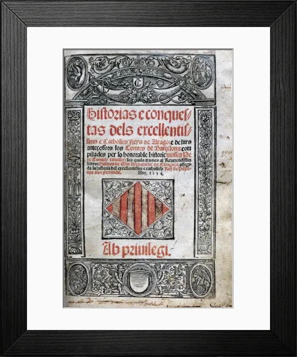Framed Print : Pere Tomich (d. after 1448). Catalan writer and historian. H Framed Print : Pere Tomich (d. after 1448). Catalan writer and historian. H