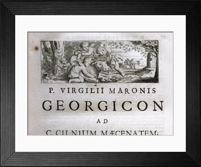 Framed Print : Virgil (70-19 B. C. ). Classical Roman poet. Georgics Framed Print : Virgil (70-19 B. C. ). Classical Roman poet. Georgics