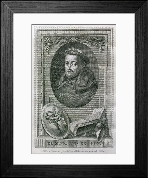 Framed Print : Fray Luis de Leon (1528-1591). Spanish writer Framed Print : Fray Luis de Leon (1528-1591). Spanish writer