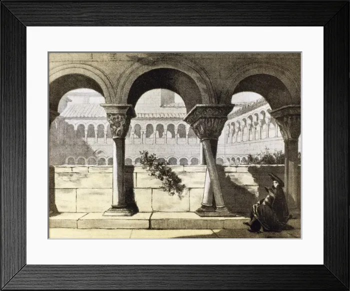 Framed Print : Abbey of Santo Domingo de Silos. Cloister. Castile and Leon Framed Print : Abbey of Santo Domingo de Silos. Cloister. Castile and Leon