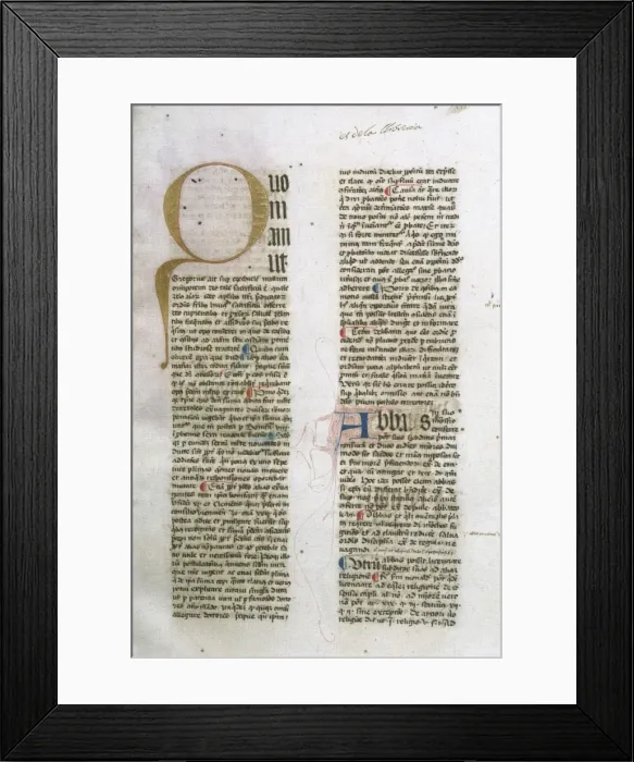 Framed Print : Bartholomew Rinonico (1338-1401). Summa de Casibus Conscient Framed Print : Bartholomew Rinonico (1338-1401). Summa de Casibus Conscient