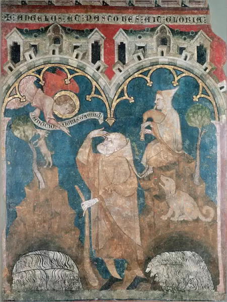 Annunciation to the Shepherds. 14th Century