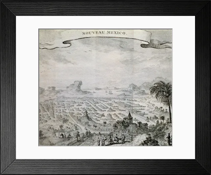 Framed Print : Map of New Mexico. 17th century Framed Print : Map of New Mexico. 17th century